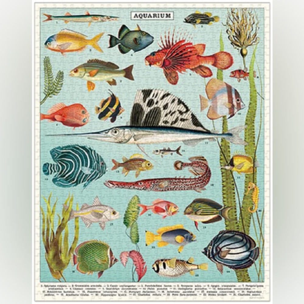 Cavallini & Co. - Vintage 1000 Piece Puzzle - Aquarium - Picture 3 of 3